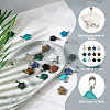 Yilisi 24Pcs 12 Styles Star Natural & Synthetic Gemstone Pendants G-YS0001-22-5