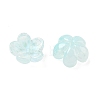 Dyed & Heated Glass Bead Caps GLAA-C042-01F-2