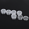 Transparent Plastic Empty Portable Facial Cream Jar CON-PW0001-001-3