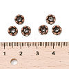 Brass Rhinestone Spacer Beads X-RB-A014-L6mm-01R-NF-3