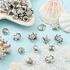 40Pcs 8 Styles Tibetan Style Alloy Beads TIBE-YW0001-64-4