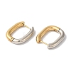Rectangle Ion Plating(IP) 304 Stainless Steel Hoop Earrings for Women EJEW-L287-059GP-2