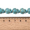 Synthetic Turquoise Beads Strands G-E456-35E-11x14mm-02-4