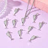 SHEGRACE Brass Clear Cubic Zirconia Pendants XGRQ3K848-525P-5
