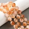 Natural Quartz Dyed Beads Strands G-U023-A02-18-1