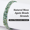 2 Strands Natural Moss Agate Beads Strands G-OC0005-64-4