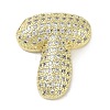 Rack Plating Brass Micro Pave Clear Cubic Zirconia Pendants KK-R163-05T-G-1