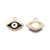 Light Gold Plated Alloy Enamel Pendants ENAM-T009-87A-RS-3