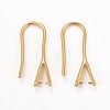 Rack Plating Eco-friendly Brass Earring Hooks KK-D075-14G-RS-1