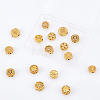 16Pcs 8 Style Rack Plating Brass Beads KK-CA0002-12-5