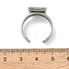 304 Stainless Steel Cuff Ring Findings STAS-B126-12C-P-3