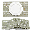 10Pcs Linen Cotton Heat Insulation Coasters AJEW-GO0005-54B-1