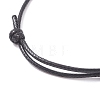 Synthetic Lava Rock Beaded Cord Bracelet BJEW-JB07679-7