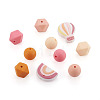 Beadthoven 50Pcs 10 Style Food Grade Eco-Friendly Silicone Beads SIL-BT0001-03-11