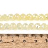 Anti-Tarnish Electroplate Glass Beads Strands GLAA-N064-6mm-06-4