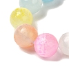 Gradient Color Natural Selenite Dyed Beads Strands G-H067-A04-8MM-4