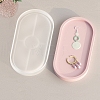 Oval Jewelry Plate DIY Silicone Pendant Molds PW-WG51435-04-1