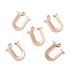 Ion Plating(IP) 304 Stainless Steel Alphabet Charms STAS-H122-U-RG-2