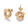 304 Stainless Steel Stud Earrings EJEW-L241-02A-3