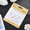 10Pcs 5 Styles Brass Micro Pave Clear Cubic Zirconia Pendants KK-BBC0028-74-6