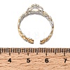 304 Stainless Steel Cuff Open Rings for Women SA-CBA82C8-11GP-5