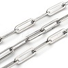 304 Stainless Steel Paperclip Chains STAS-H111-05P-1