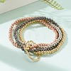 Brass Beads Stretch Bracelets BJEW-JB05952-02-3