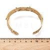304 Stainless Steel Enamel Cuff Open Bangles for Women BJEW-F542-01G-04-5