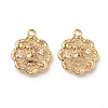 Christmas Brass Micro Pave Clear Cubic Zirconia Pendants KK-A280-03C-G-1