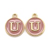 Golden Plated Alloy Enamel Charms LS-ENAM-S118-07U-1