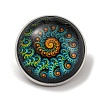 Round Glass Brooches FIND-Q096-01H-1