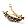 Flower Alloy Rhinestone Hair Barrettes LS-PHAR-S604-01AG-04-3
