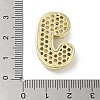 Rack Plating Brass Micro Pave Clear Cubic Zirconia
 Pendants KK-R163-05J-G-3