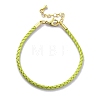 Polyester Cord Braided Bracelet Makings MAK-Z003-01G-32-1