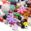 Acrylic Bead and Resin Pendant Set FIND-XCP0002-59-1