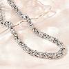 9MM 304 Stainless Steel Byzantine Chain Necklaces for Men SA-T001-02AS-3