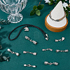 32Pcs 8 Styles Alloy Cord Ends HJEW-SC0003-12-4
