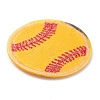 Sports Ball Theme Computerized Towel Fabric Embroidery Iron on Cloth Patches PATC-WH0007-23A-2