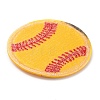 Sports Ball Theme Computerized Towel Fabric Embroidery Iron on Cloth Patches PATC-WH0007-23A-2