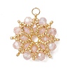 AB Color Plated Glass Pendants PALLOY-MZ01314-03-1