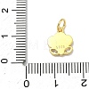 925 Sterling Silver Pave Clear Cubic Zirconia Smiling Face Cloud Flower Charms STER-A051-03G-3