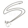 201 Stainless Steel Necklaces NJEW-Q336-01G-P-2