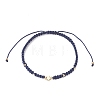 3Pcs Brass Beads Braided Bead Bracelets for Women BJEW-JB13223-4