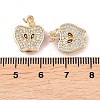 Brass Micro Pave Cubic Zirconia Pendants KK-Z146-17G-3