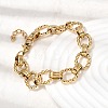 304 Stainless Steel Link Chain Bracelets for Women Men BJEW-L720-02G-2