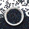 6/0 Electroplated Iris Round Glass Seed Beads X-SEED-A009-4mm-604-2