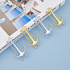 4Pcs 2 Colors Alloy Anchor Bookmark Findings FIND-HY0002-38-4
