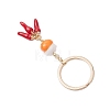 Porcelain & Alloy Enamel Keychain KEYC-JKC01156-06-4