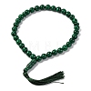 Natural Malachite Beads Stretch Bracelets BJEW-I319-01L-1