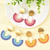 3 Pairs 3 Colors 304 Stainless Steel Dangle Stud Earring Sets for Women EJEW-MZ00755-1